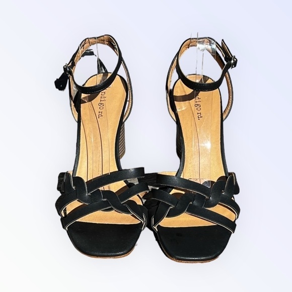 🌻NEW Indigo Rd. Black "Amoke" Heels Size 9.5 - Picture 2 of 11